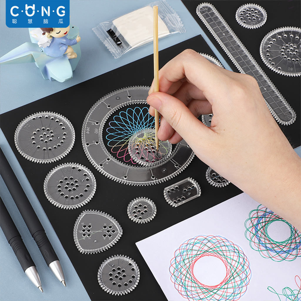 当画圈圈碰上万种图案自己造玩具