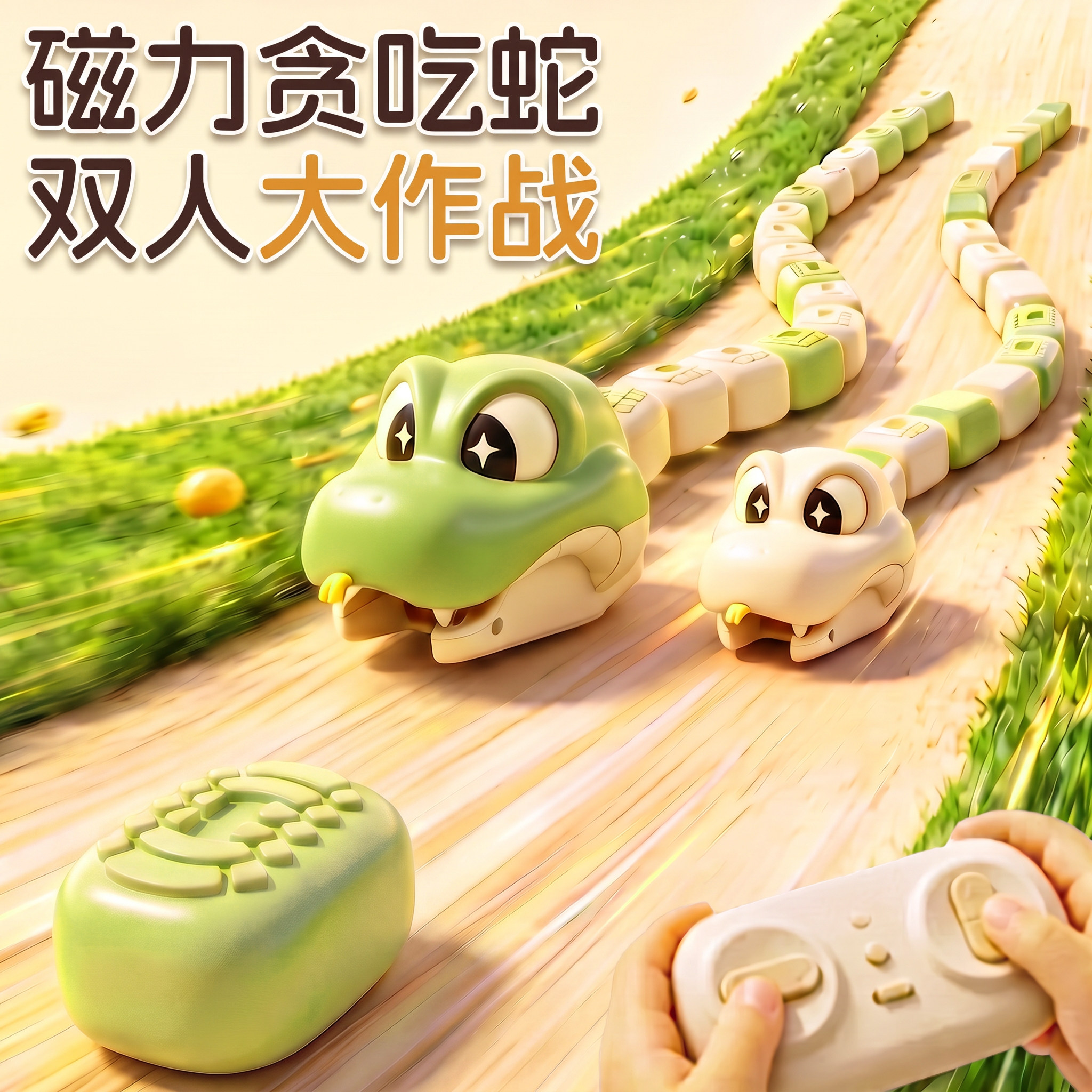 儿童磁力贪吃蛇遥控玩具