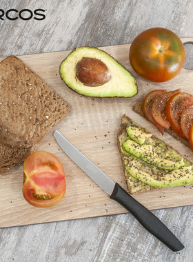 ARCOS西班牙进口锯齿刀水果刀番茄刀西餐牛排刀面包吐司刀多功能