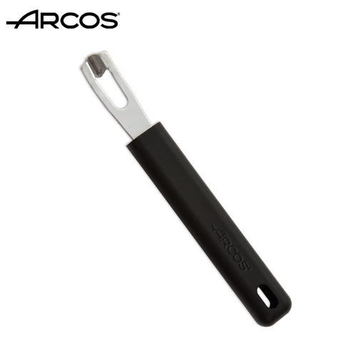 ARCOS西班牙原装进口不锈钢小工具V形拉丝刀柠檬橙子刮皮刀