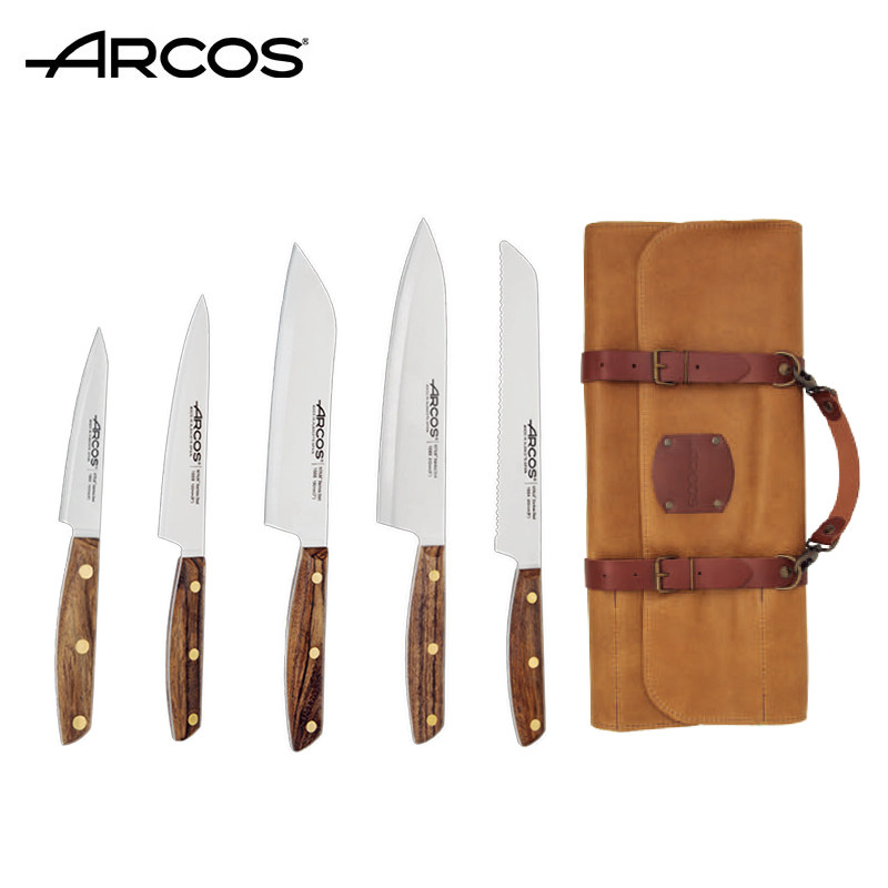 arcos原装进口刀具三德刀牛皮