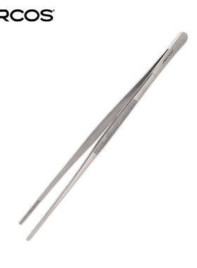 ARCOS西班牙原装进口18/10不锈钢防滑摆盘直镊子烧烤夹火腿夹镊子