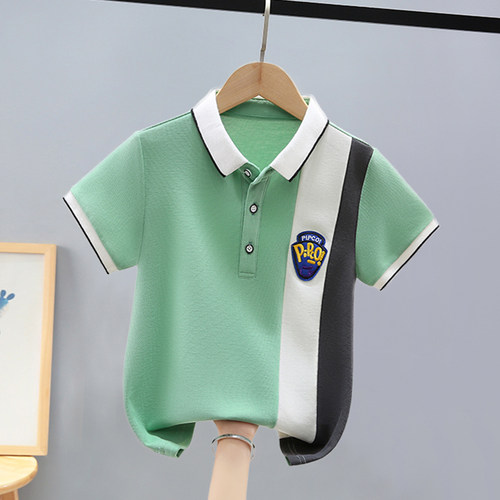 男童短袖T恤夏季新款中大童POLO