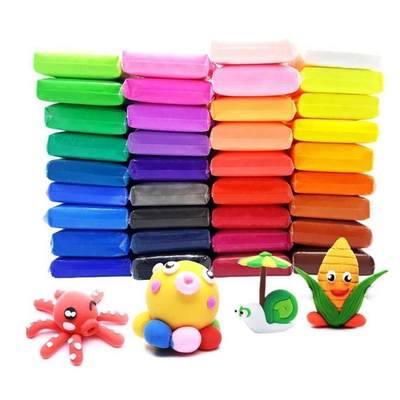 24pcs light clay polymer plasticine clay air dry playdough