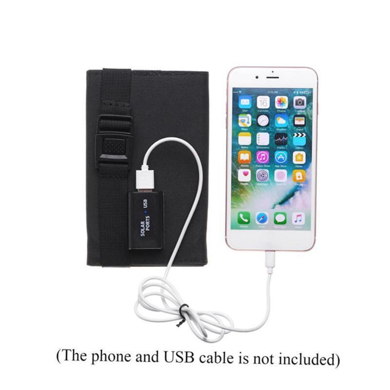 Portable Folding USB 5V Solar panel power bank Charger