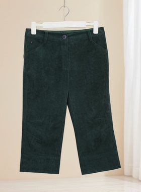 秋冬新款女纯色七分裤休闲裤直筒修身遮肉显瘦气质百搭36156