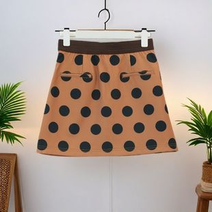 时尚 24043 波点运动半身裙短裙外穿洋气宽松收腰显瘦休闲女装