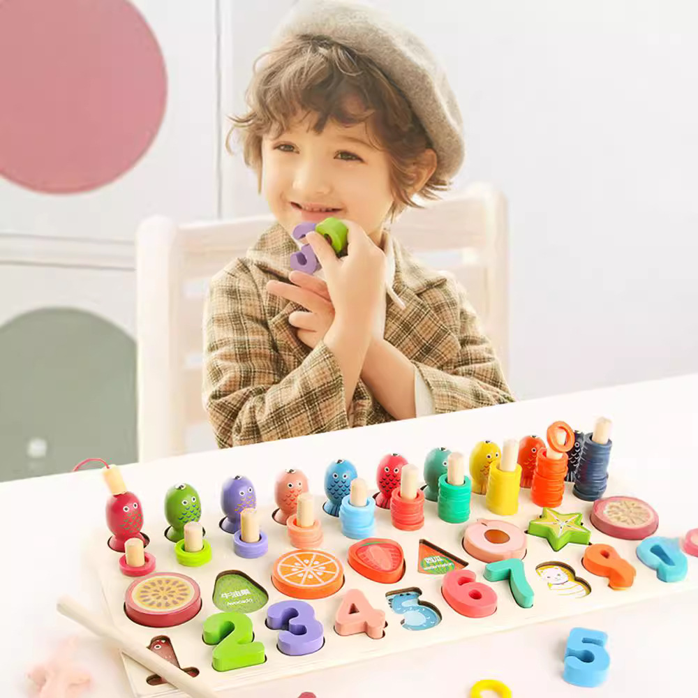 婴幼儿童数字积木益智1岁半女孩2-3智力宝宝早教动脑男孩拼图玩具