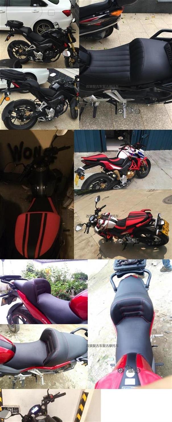 Wuyang Honda bão mắt cb190r sửa đổi giảm chiều cao cộng với làm phẳng mềm mở rộng tùy chỉnh tính cách - Đệm xe máy bọc yên xe sirius