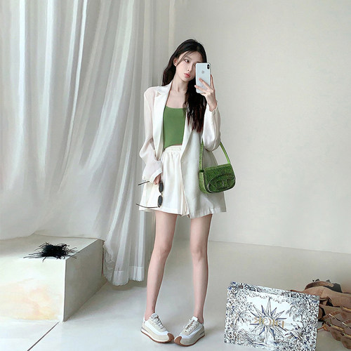 FORNIYOYO 私服look 西装短裤套装基础廓形立体剪裁高级简约耐看