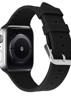 适用苹果手表表带硅胶iwatch手表带applewatchs10表带s11代9/8/7男士se运动ultra3女生s8高级42智能45mm46/41