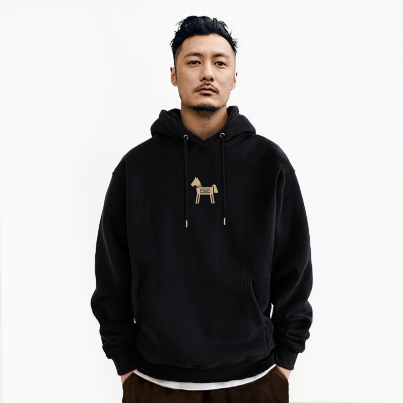 2026马年本命年男加绒连帽卫衣