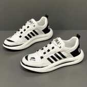 透气休闲运动鞋 男款 百搭小白鞋 男鞋 低帮帆布板鞋 夏季 男士 2025新款