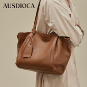 真皮包包女2026新款 大容量托特包通勤女包头层牛皮女士单肩斜挎包