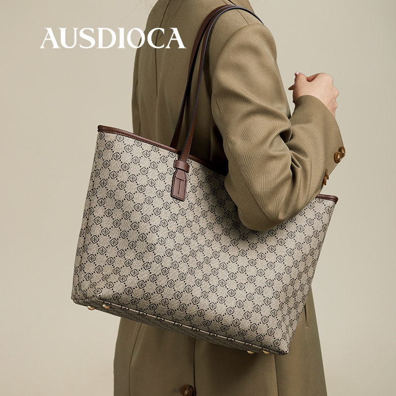 托特包女2025新款时尚高级感大容量手提包中年妈妈包女士单肩大包,箱包皮具/热销女包/男包,托特包,淘宝优惠券,粉丝福利购,淘宝优惠卷