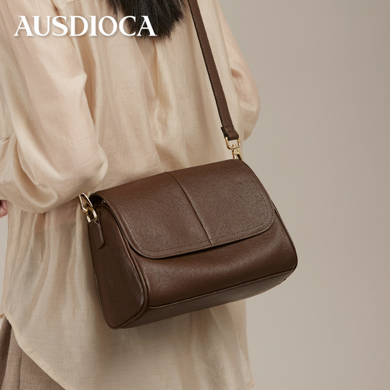 真皮女包2026新款大容量枕头包复古腋下包头层牛皮女士单肩斜挎包