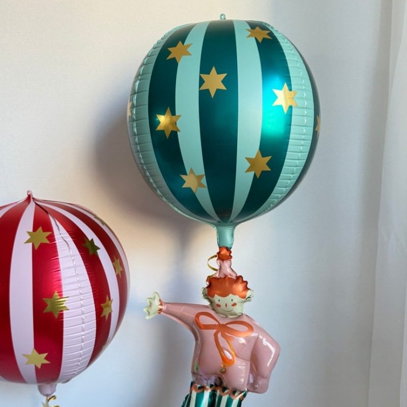 圣诞节线条星星气球铝膜4D球立体圣诞餐厅咖啡店氛围装饰布置橱窗