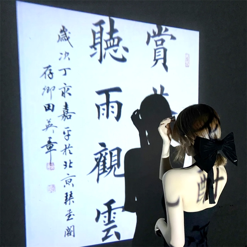 中国风书法投影灯水墨拍照投影仪小红书同款中式氛围感拍照道具