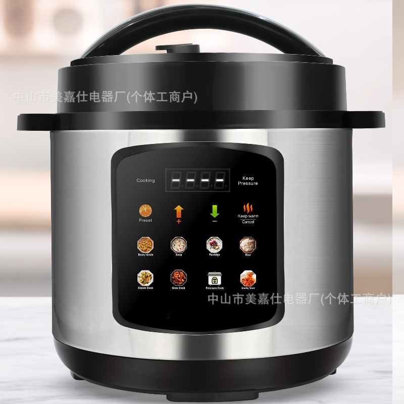 英文出口电压力锅pressure cooker触摸屏6l欧美规110v