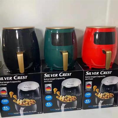 Air fryer家用智能触屏空气炸锅6L大容量薯条机欧规英规美规110V