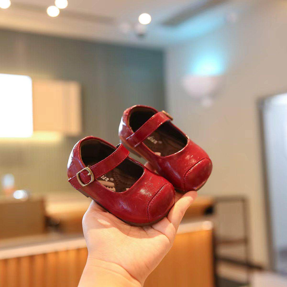 女宝鞋子春秋季一岁婴幼儿软底学步鞋小童公主鞋宝宝小皮鞋女童鞋