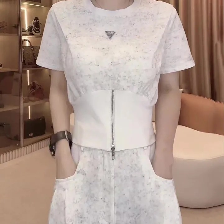 时尚休闲运动套装女2025夏季新款高级韩版百搭洋气修身显瘦两件套,女装/女士精品,时尚套装,淘宝优惠券,粉丝福利购,淘宝优惠卷