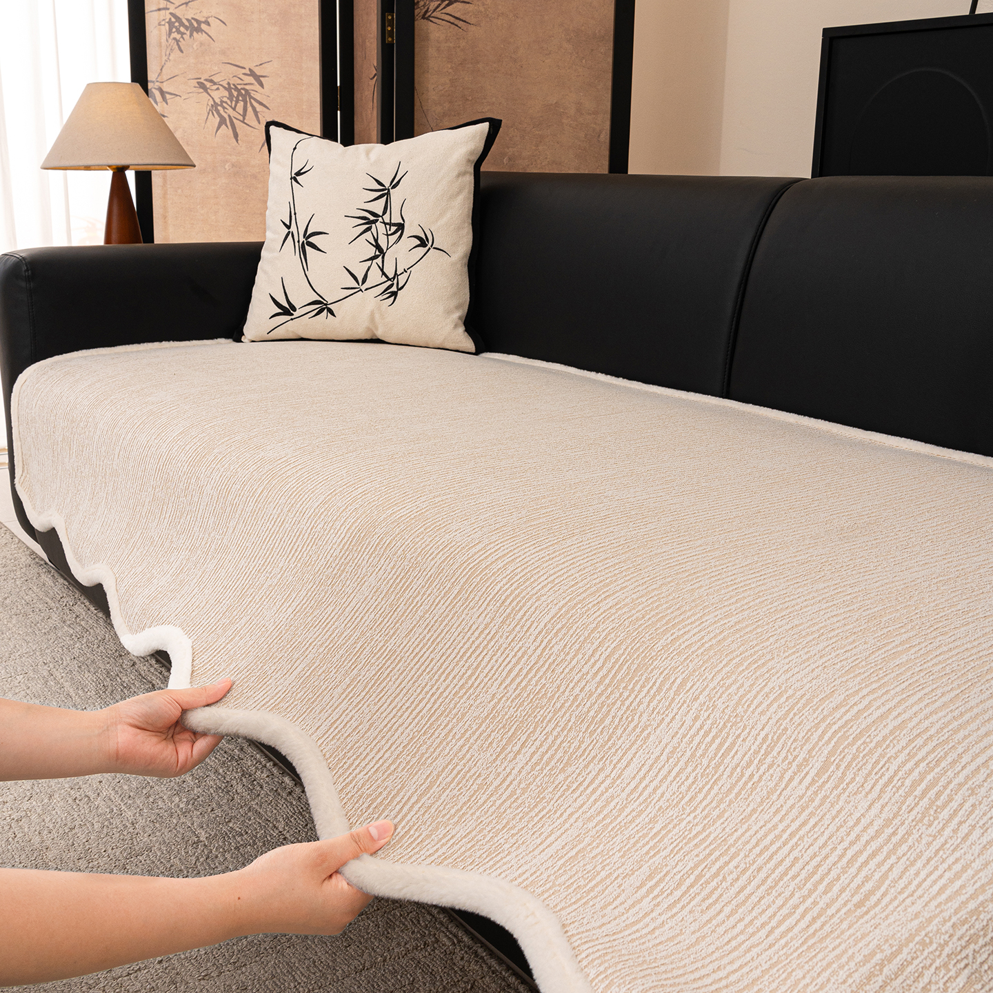 异形沙发垫四季通用2025新款高级感雪尼尔沙发盖布一片式防滑坐垫