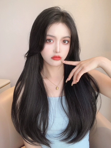 FAL Огромное выпадение волос громко пушистое, кусочек женского пола длинные прямые волосы Микро -перевернутые, не -то