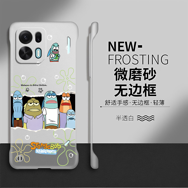 比奇堡适用oppok15pro+手机壳k13turbo套k12plus爆款无边框oppo防摔k11新款网红卡通k10硬壳por透明创意x散热
