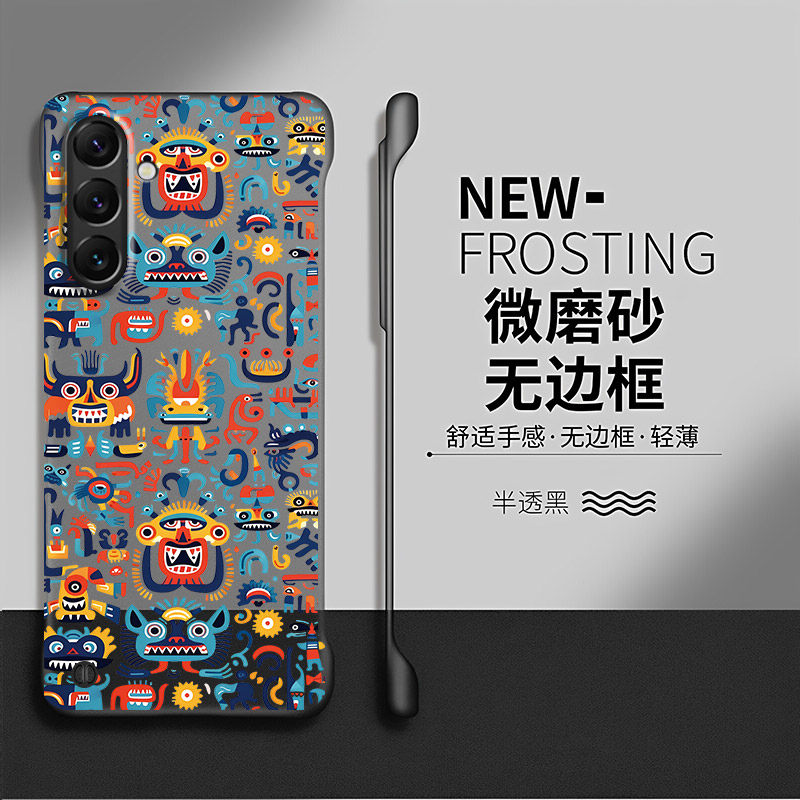图腾适用三星s26手机壳s24ultra保护套s25edge透明s23+新款s25小众s22无边框s21硬壳s20fe创意s10十防摔网红