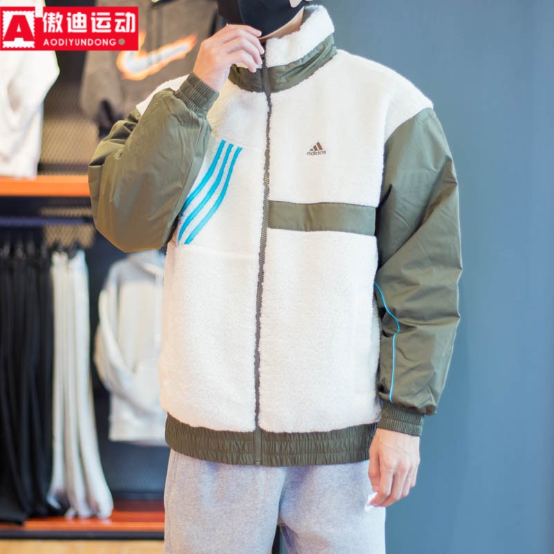 阿迪达斯男子外套2023冬款棉袄