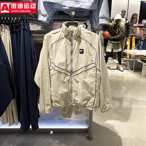 耐克外套男装2026春款Windrunne健身运动印花立领夹克 IF1289-072