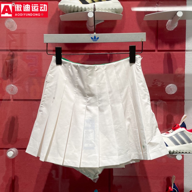 阿迪达斯三叶草女装2025夏季新款网球运动休闲打底内衬短裙JC6769