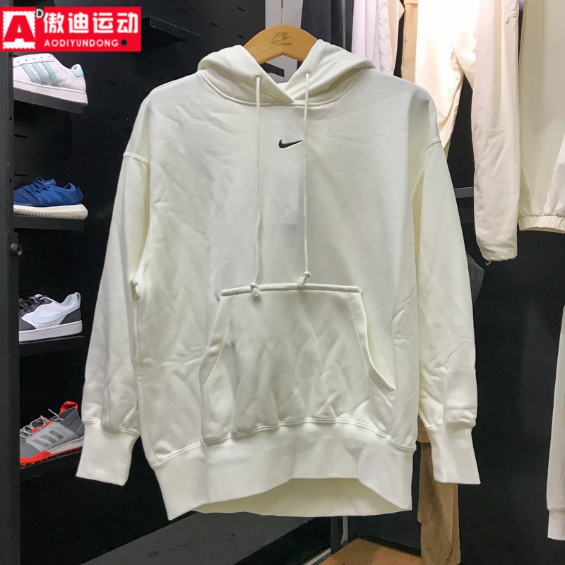 耐克女装卫衣2026春Oversize风套头针织保暖休闲连帽衫HV8103-133