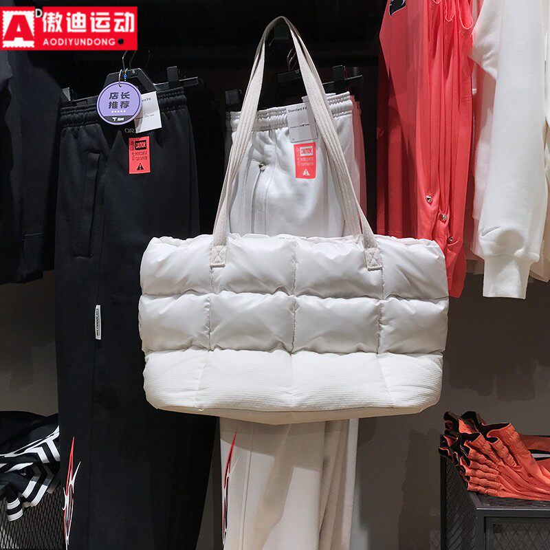 耐克男女包2024冬季款蓬松时尚简约拎包休闲百搭托特包FZ1316-104