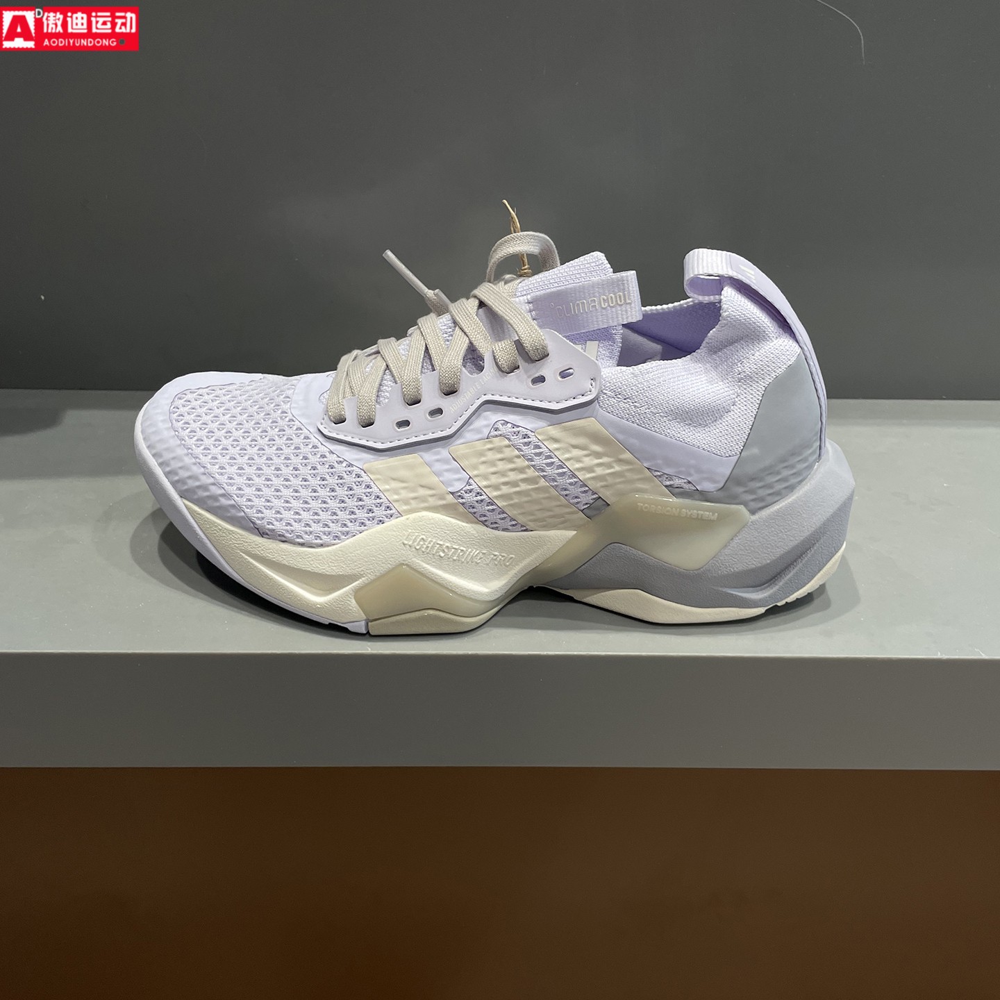 阿迪达斯女鞋2026秋季新款RAPIDMOVE ADV 2网面跑步运动鞋 LA3875