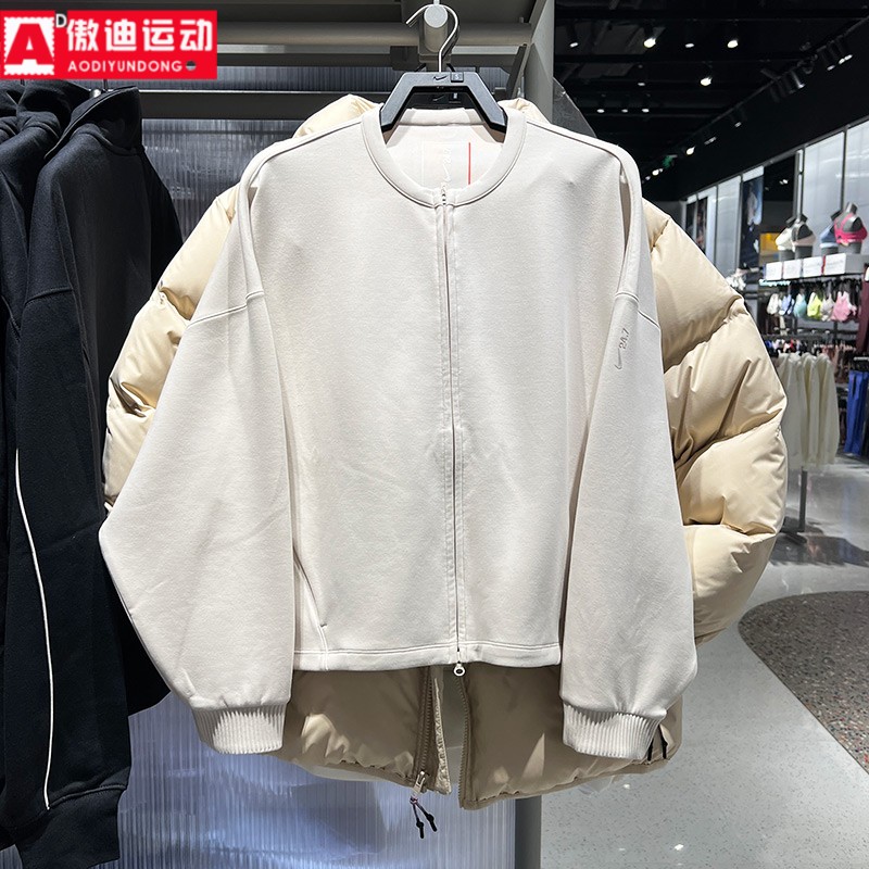 耐克女外套2026春季针织短款Oversize 风运动休闲夹克 II5326-104