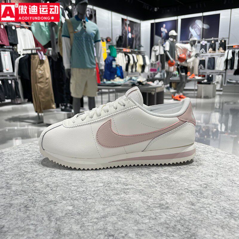 耐克女阿甘鞋2025冬新款CORTEZ经典百搭甜美粉白休闲鞋DN1791-116