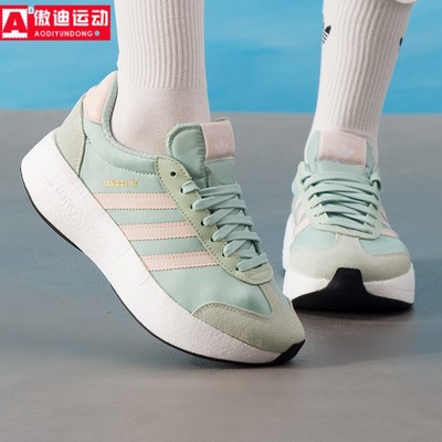 阿迪达斯三叶草女鞋2025秋新款经典厚底增高休闲板鞋 JQ5800 5801