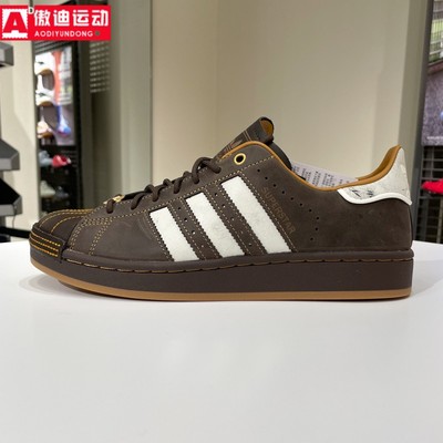 阿迪达斯三叶草男女鞋2026春款SUPERSTAR II皮面贝壳头板鞋HP7108