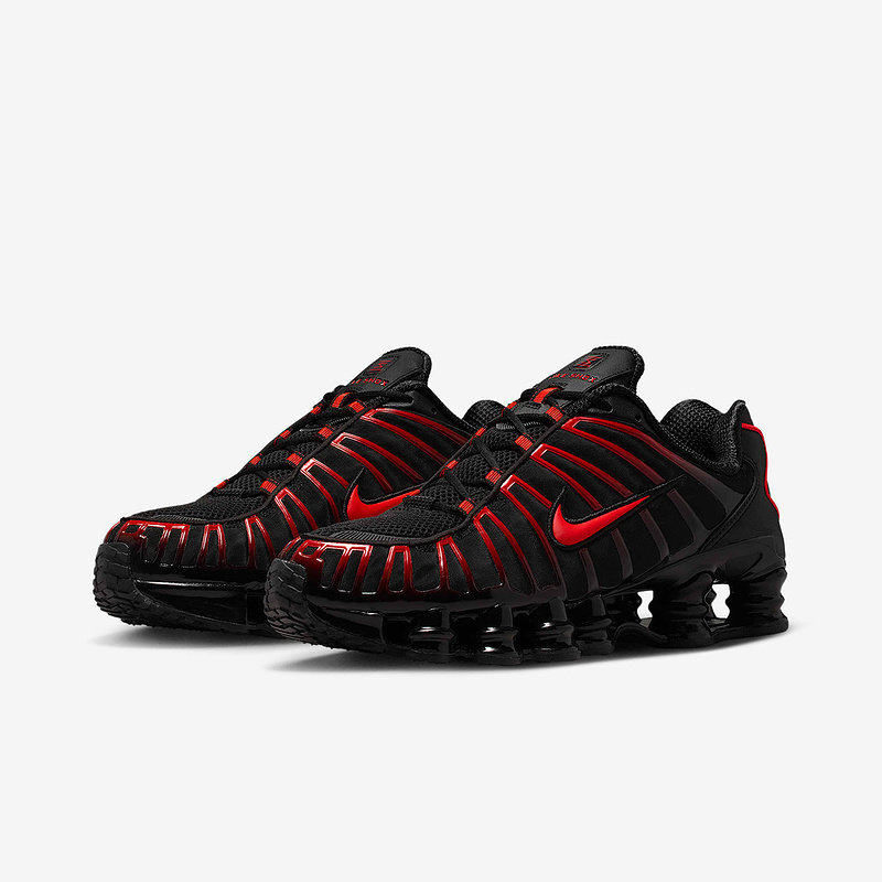 NIKE耐克男鞋2026春季新款SHOX TL缓震黑红运动鞋 AV3595-016-015