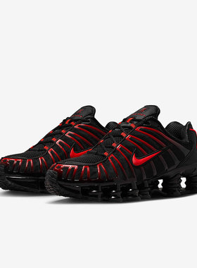 NIKE耐克男鞋2026春季新款SHOX TL缓震黑红运动鞋 AV3595-016-015