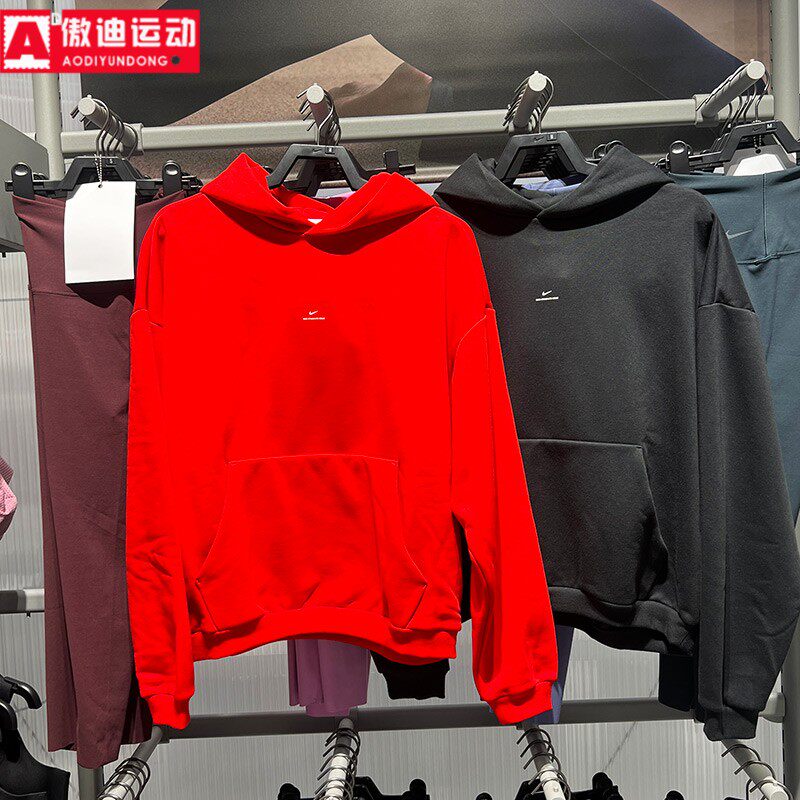 耐克男装卫衣2026春季新品百搭篮球小标套头连帽衫IM5919-010-657