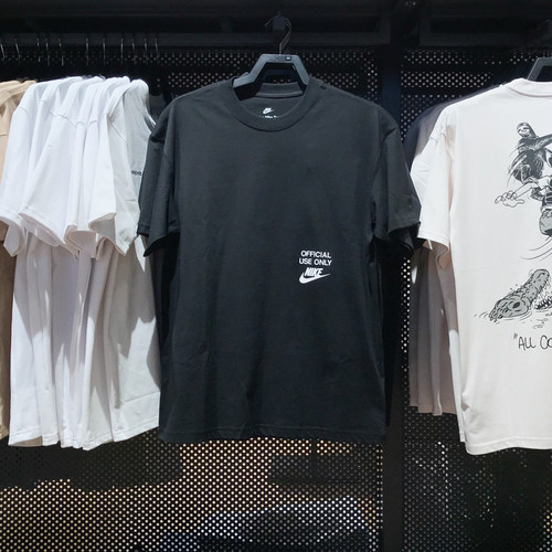 Nike耐克男子2025夏新款宽松落肩运动休闲针织短袖T恤 HJ0775-010