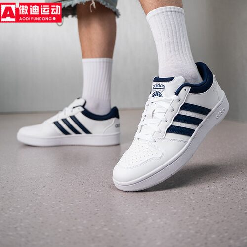 阿迪达斯男鞋2026春新款经典简约百搭低帮耐磨运动休闲板鞋KI1058
