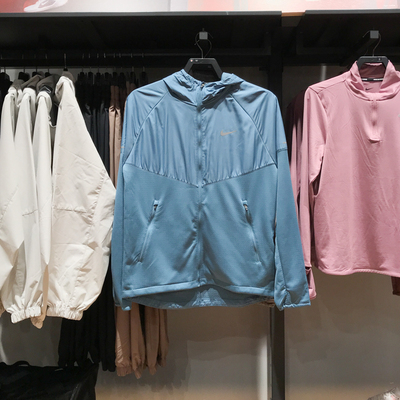 耐克男子2025春新款拒水保暖运动跑步训练休闲连帽外套FZ1112-006