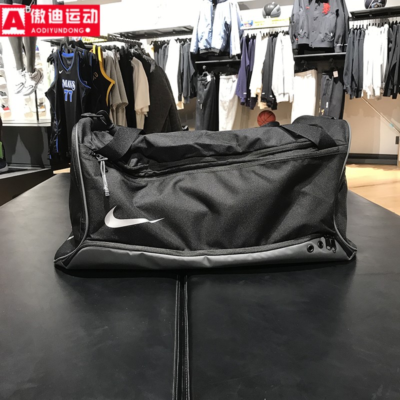 耐克男女包2023新款大容量健身包气垫训练运动斜跨拎包DX9789-010