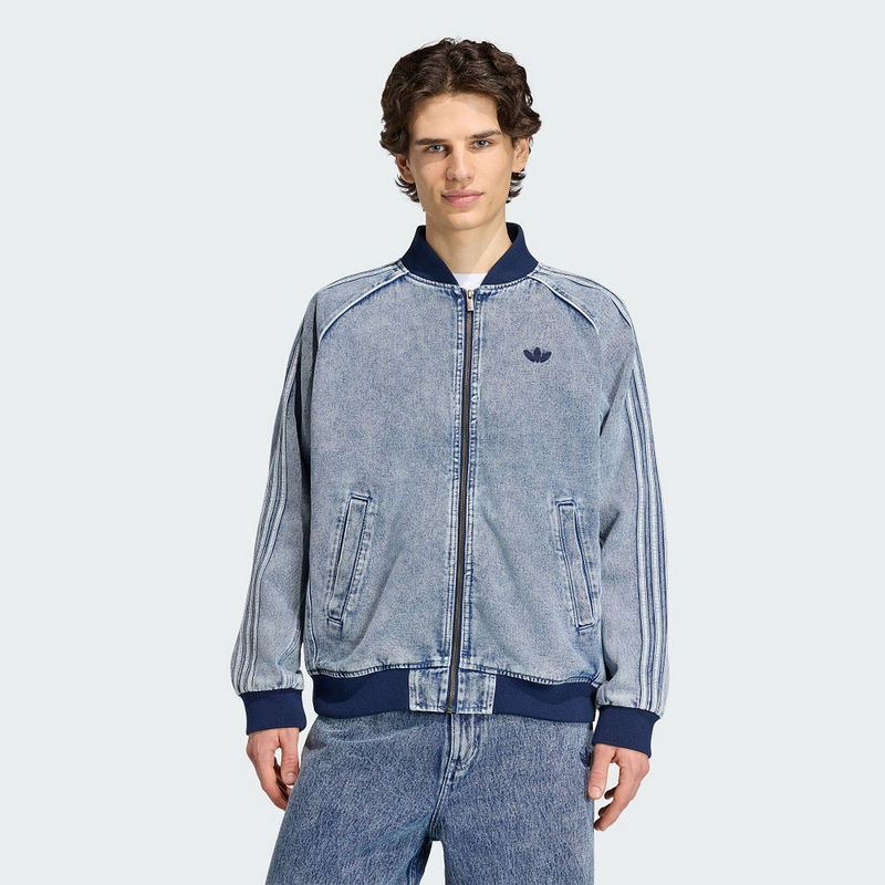 Adidas三叶草男子2026冬季新款街头风宽松休闲运动外套夹克KQ6332
