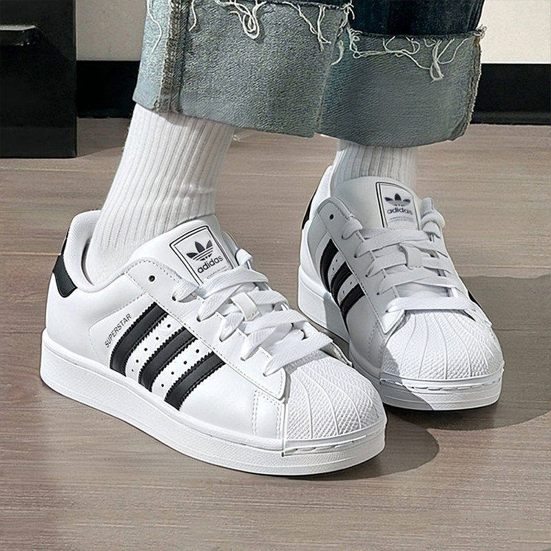 adidas三叶草大童鞋2026秋新款SUPERSTAR II贝壳头运动板鞋LA1384
