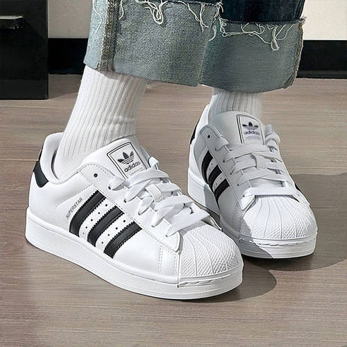 adidas三叶草大童鞋2026秋新款SUPERSTAR II贝壳头运动板鞋LA1384